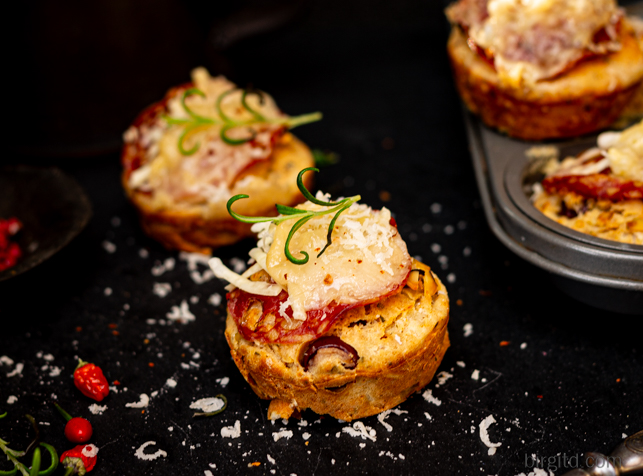 Pizza-Muffins: Aromatisch, würzig, lecker!