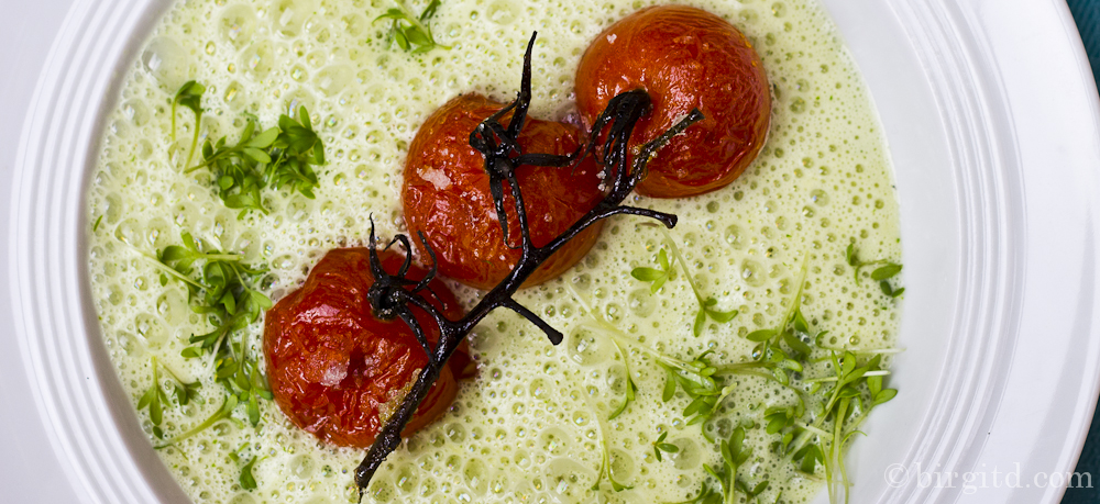 N° 28 – Kresseschaum-Suppe mit Rösttomaten – Birgit D