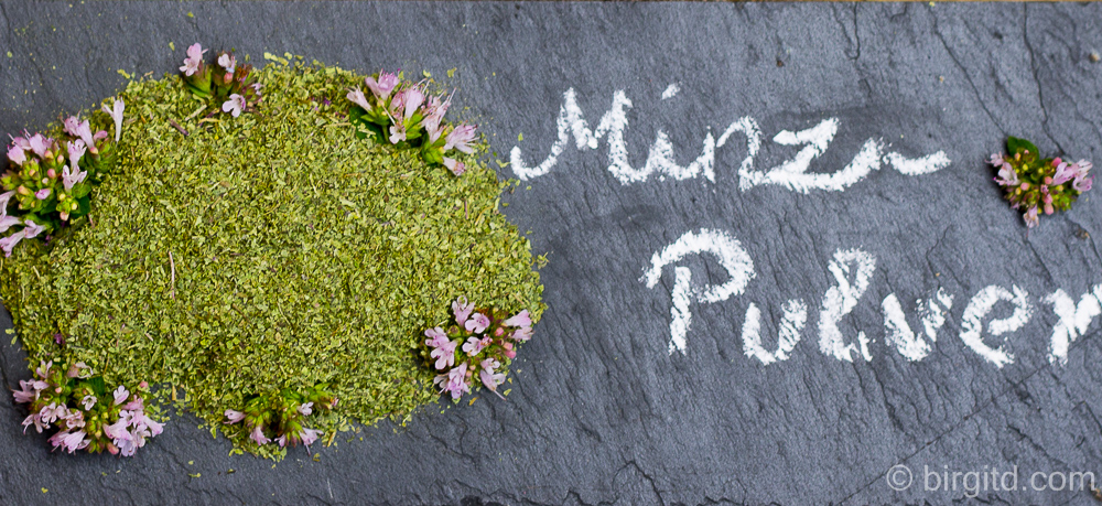 Minz-Pulver ♥ Mint powder