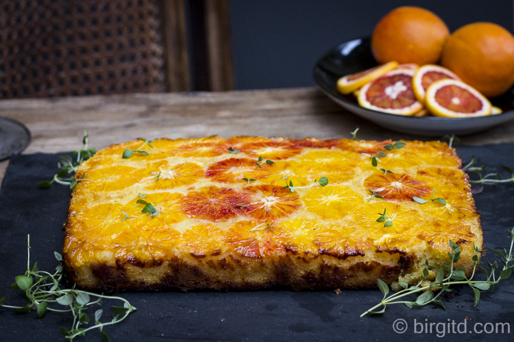Blutorangenkuchen mit Thymian – gestürzt oder upside down – Birgit D