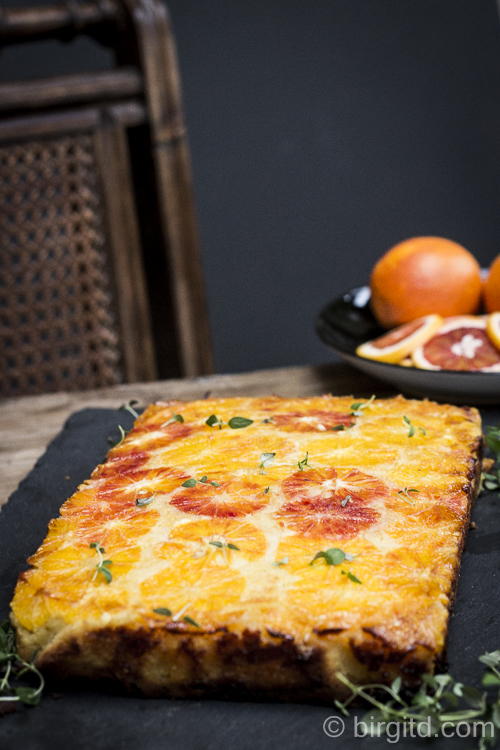 Blutorangenkuchen mit Thymian – gestürzt oder upside-down – Birgit D