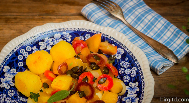 Polenta-Gnocchi mit Ofengemüse und Käsesauce – Birgit D